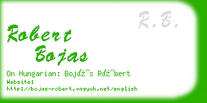 robert bojas business card